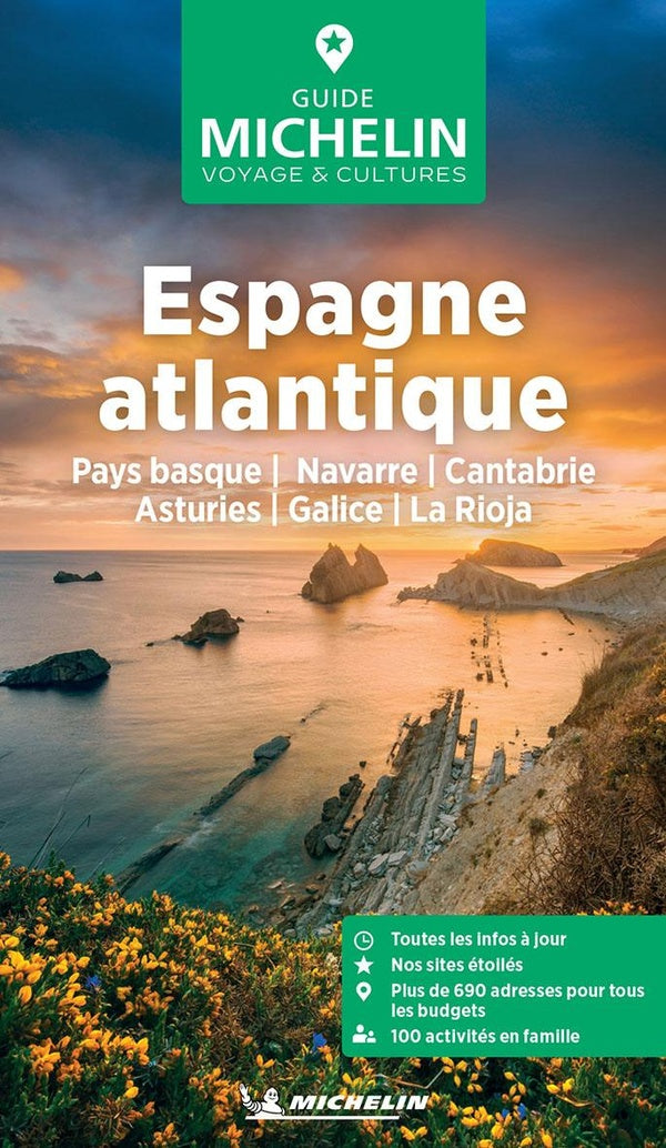 Le guide vert : Espagne atlantique : Pays basque, Navarre, Cantabrie, Asturies, Galice, La Rioja (édition 2025)