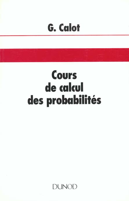 Cours de calcul des probabilites