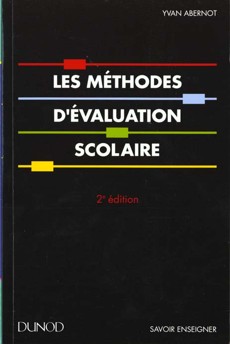 Les methodes d'evaluation scolaire