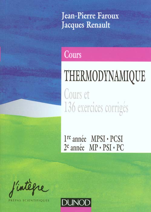 Thermodynamique 1ere et 2eme annee