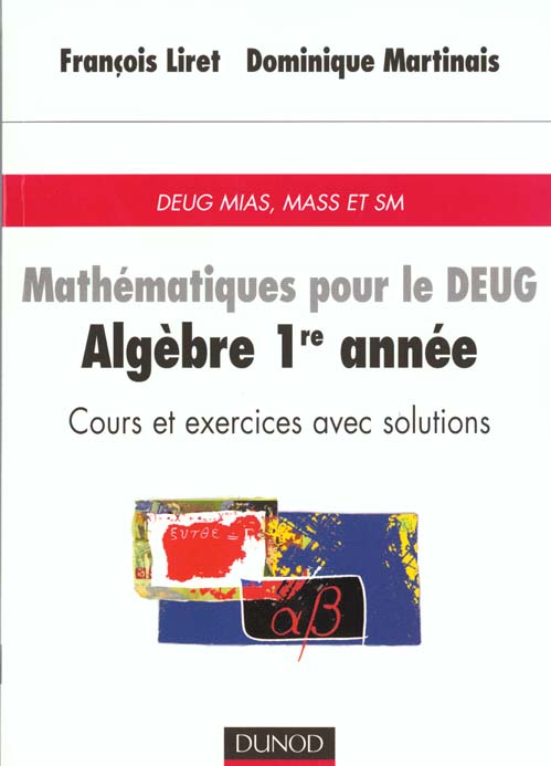 Mathematiques - algebre 1ere annee t.2
