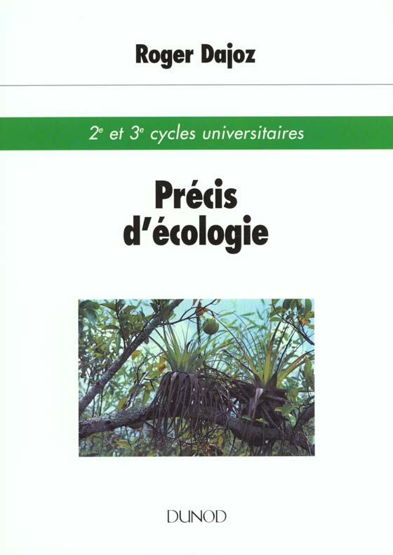 Precis d'ecologie t.1 6e