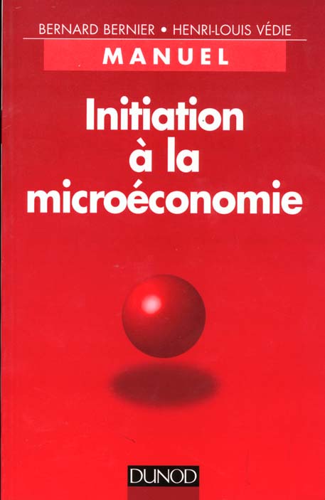 Initiation À la la microeconomie