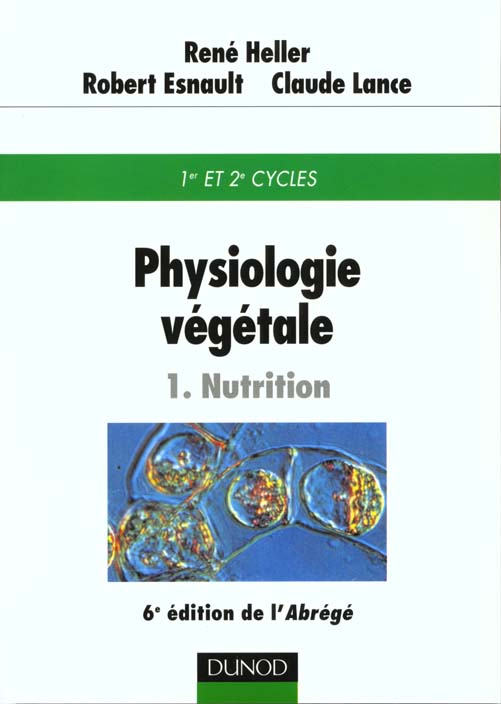 Physiologie vegetale t.1 nutrition