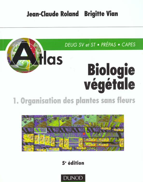 Atlas biologie vegetale ; organisation des plantes sans fleurs