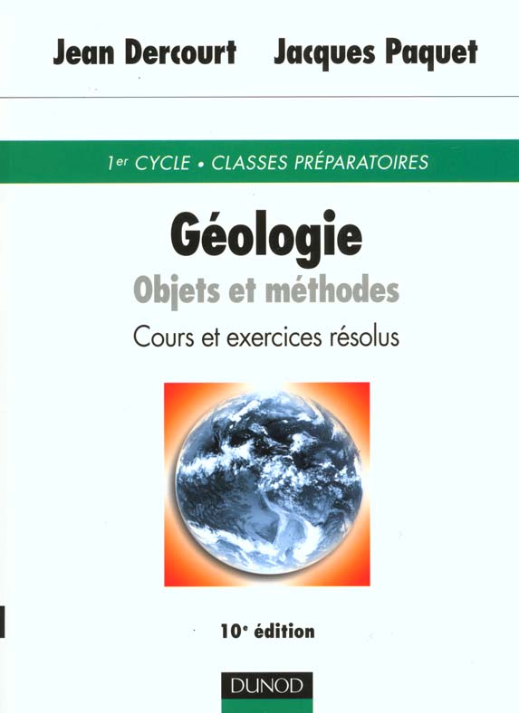 Geologie - objet et methodes