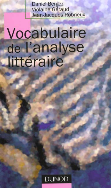 Vocabulaire de l'analyse litteraire