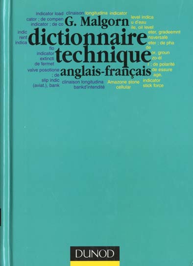 Dictionnaire technique anglais-francais