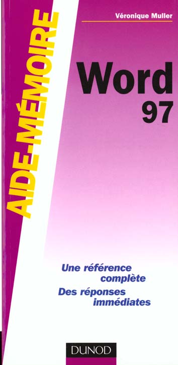 Aide memoire word 97