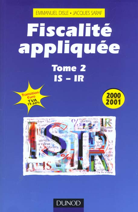 Fiscalite appliquee 2000-2001t.2