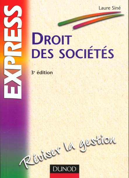 Droit des societes ; 3e edition