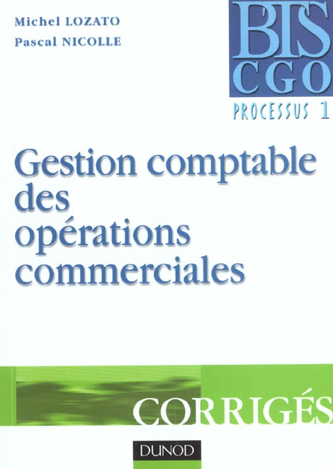 Gestion comptable des operations commerciales ; corriges