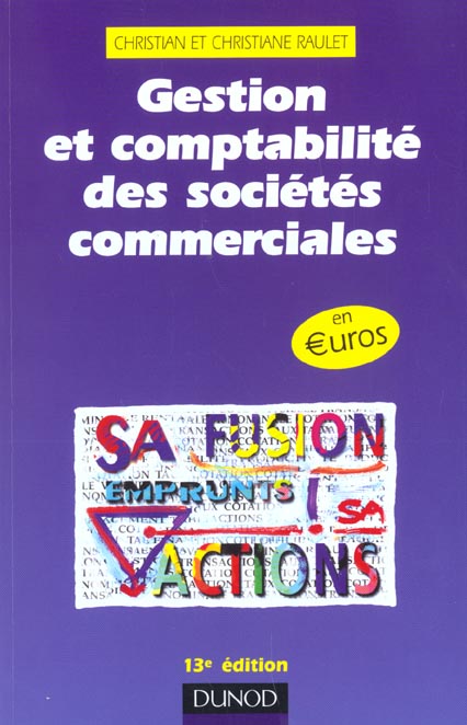 Gestion de comptabilite des societes commerciales ; 13e edition