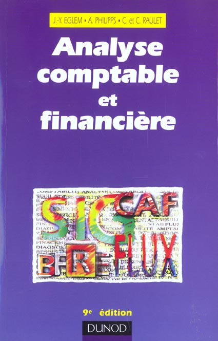 Analyse comptable et financiere ; manuel ; 9e edition