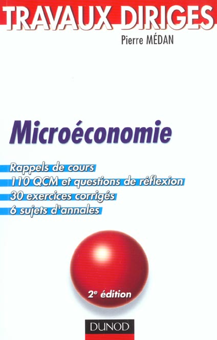Microeconomie ; td ; 2e edition