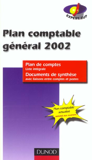 Plan comptable general ; edition 2002