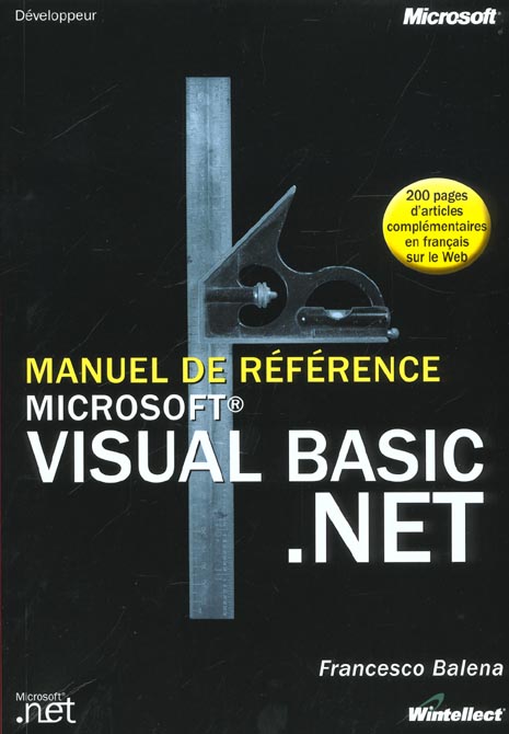 Manuel de reference microsoft visual basic .net - livre+complements en ligne