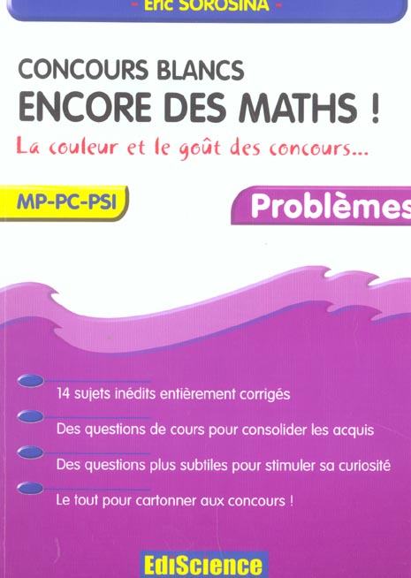 Concours blancs - encore des maths ! - la couleur et le gout des concours...
