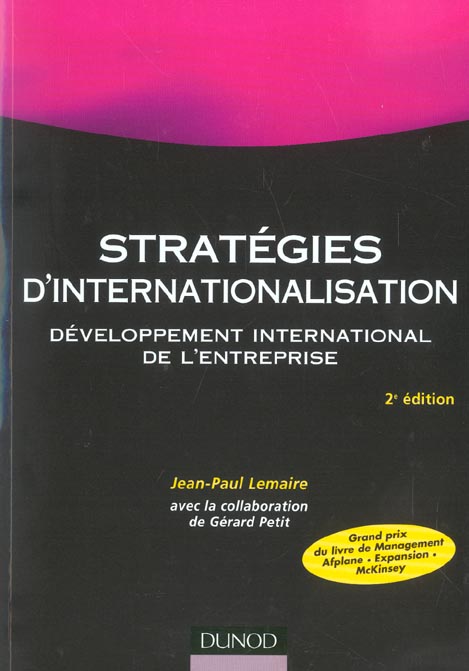 Strategies d'internationalisation - 2eme edition (2e édition)