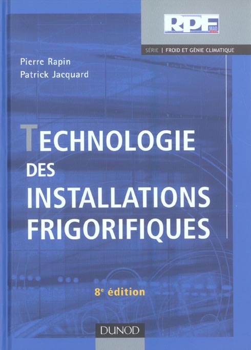 Technologie des installations frigorifiques (8e édition)