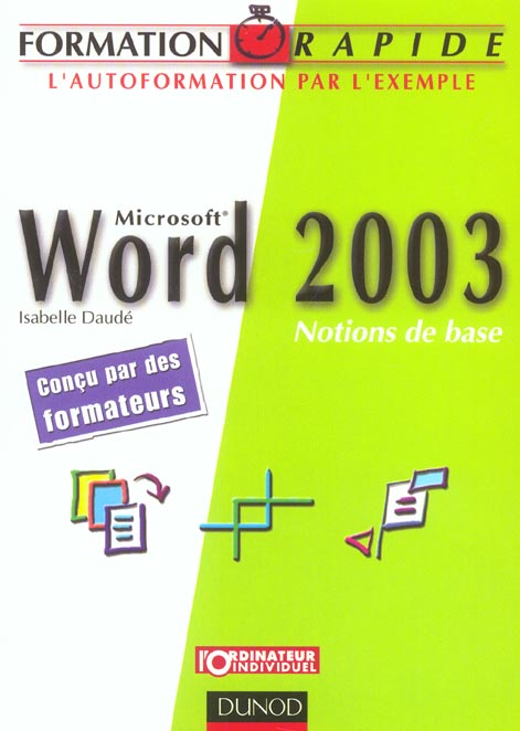 Word 2003 - notions de base