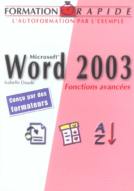 Word 2003 - fonctions avancees