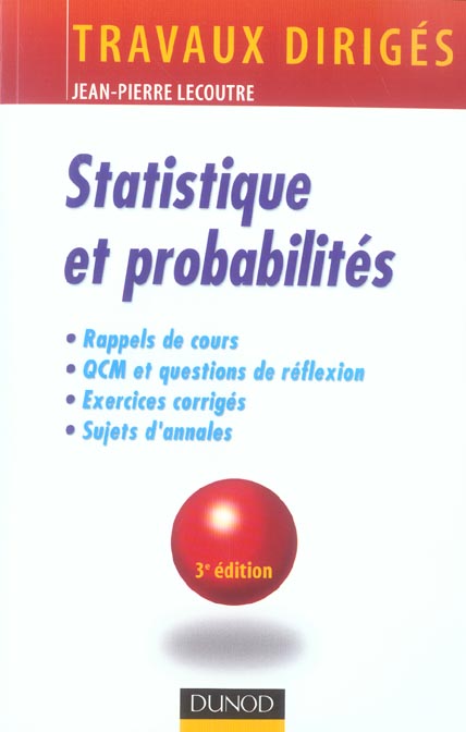 STATISTIQUES ET PROBABILITES (3e édition)