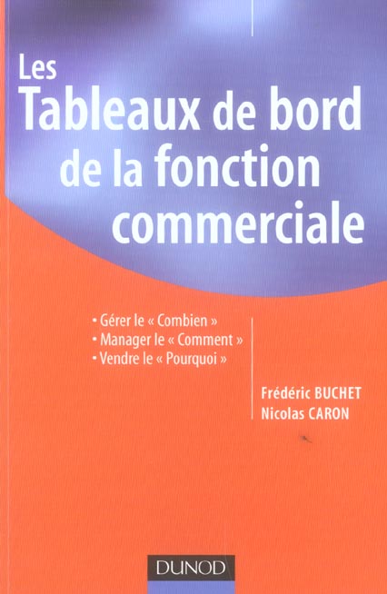 Les tableaux de bord de la fonction commerciale