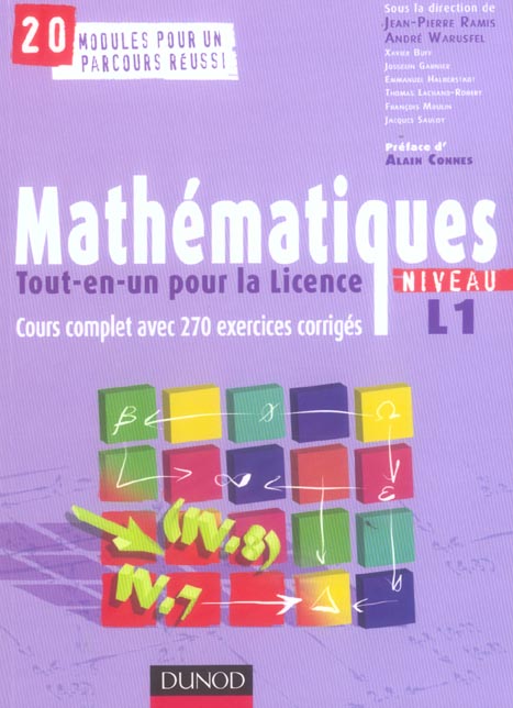Mathématiques ; tout-en-un pour la licence ; niveau L1