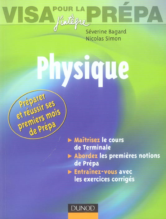 Physique ; visa pour la prepa