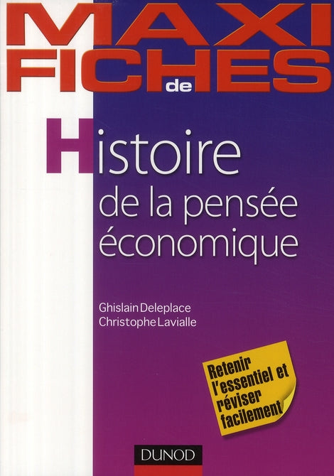 Maxi fiches : histoire de la pensée économique