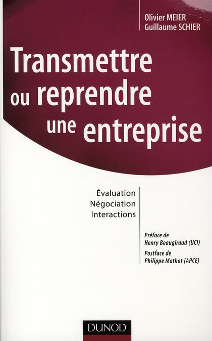 Transmettre ou reprendre une entreprise