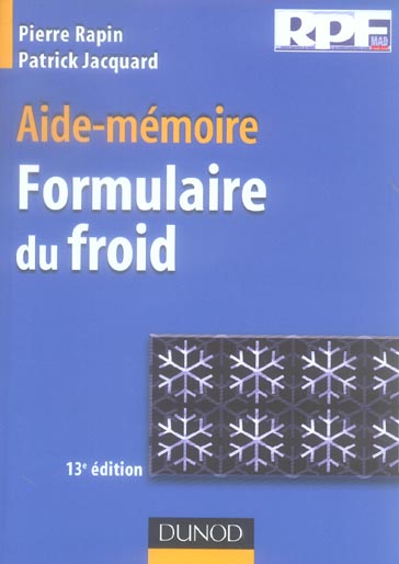 Formulaire du froid (13e édition)