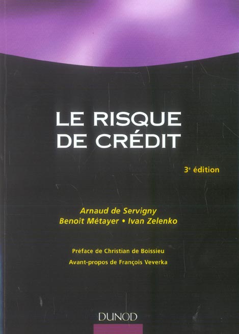 Le risque de credit (3e edition)