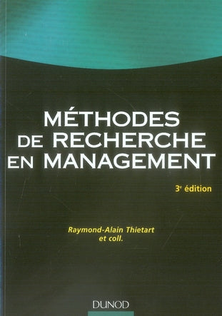 Méthodes de recherche en management (3e édition)