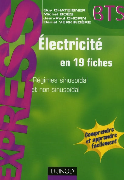 électricité en 19 fiches ; régines sinusoïdal et nin-sinusoïdal ; BTS