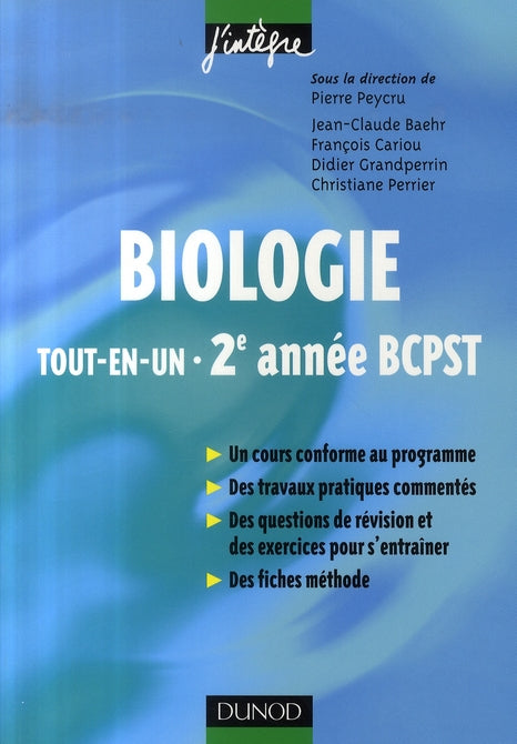 Biologie ; BCPST 2e année ; tout-en-un