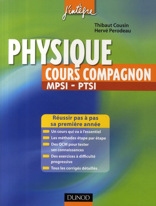 Physique ; cours compagnon ; MPSI, PTSI