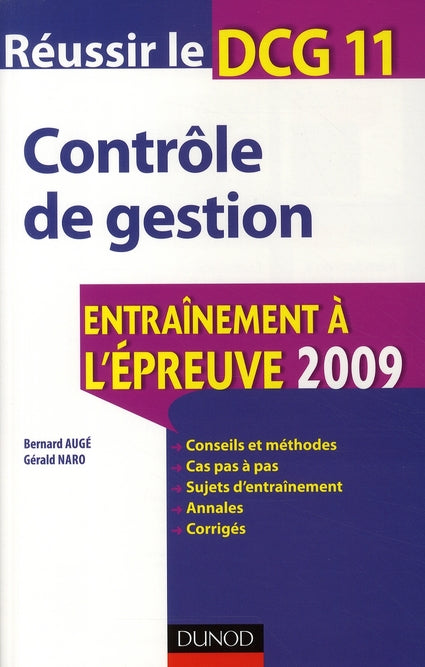 Réussir le DCG 11 contrôle de gestion