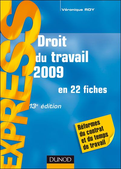 Droit du travail 2009 en 22 fiches (13e édition)
