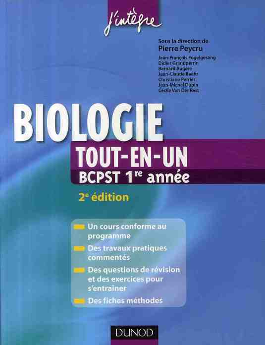 Biologie ; BCPST 1ère année ; tout-en-un (2e édition)