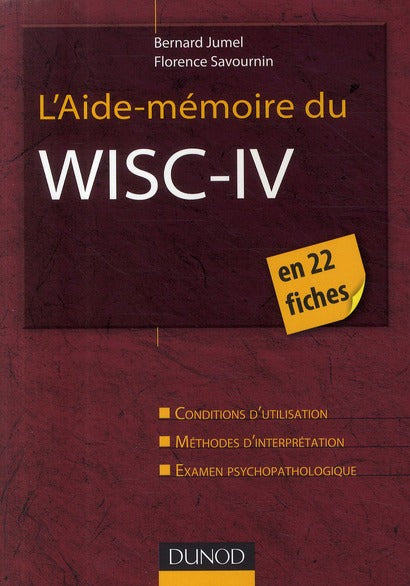 L'aide-mémoire du Wisc-IV en 22 fiches