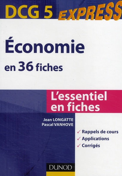 DCG 5 ; économie en 36 fiches