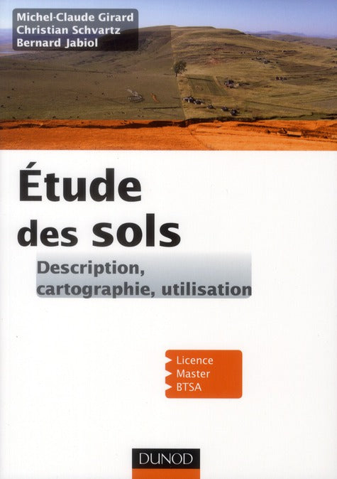 étude des sols ; description, cartographie, utilisation ; Licence, Master, BTSA