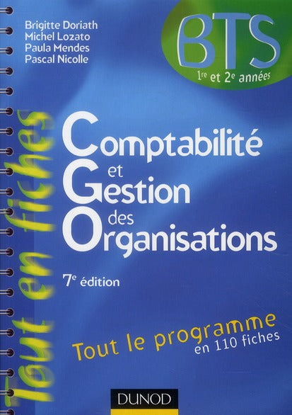 Comptabilité et gestion des organisations ; tout le programme en 110 fiches (7e édition)
