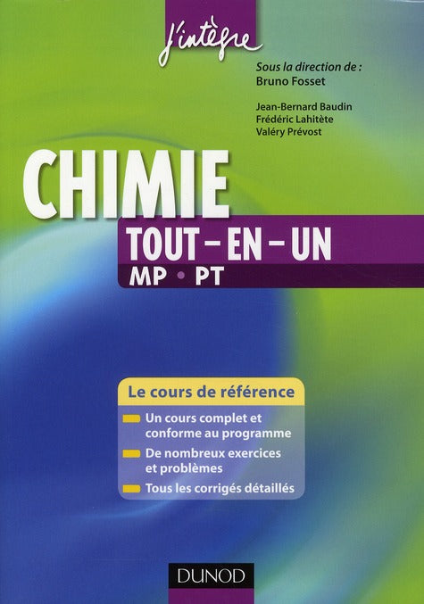 Chimie ; MP, PT ; tout-en-un