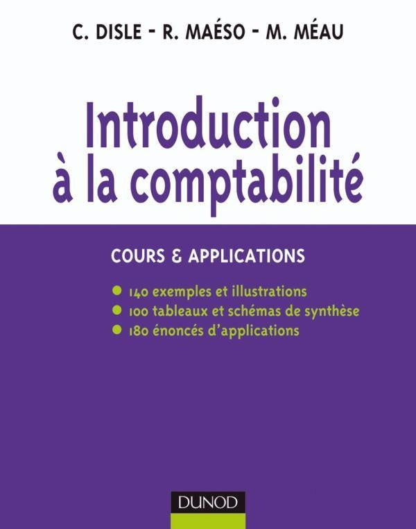 Introduction à la comptabilité ; cours & applications