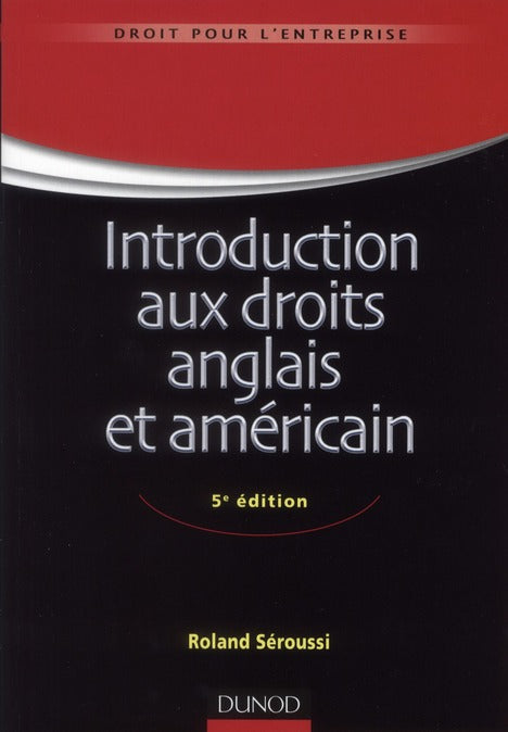 Introduction aux droits anglais et américain (5e édition)