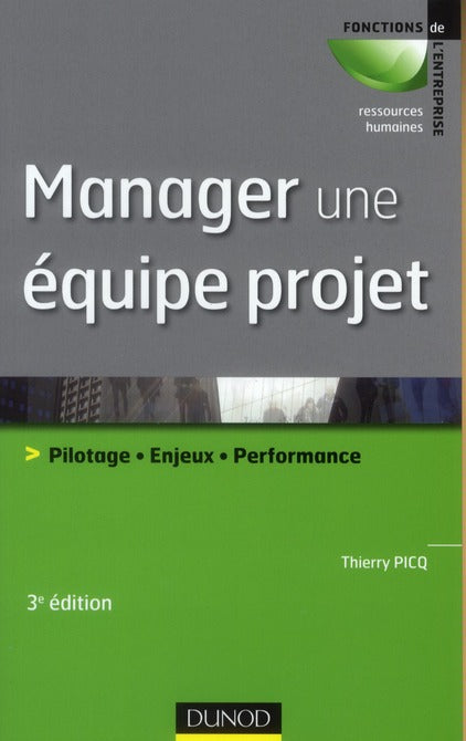 Manager une équipe projet ; pilotage, enjeux, performance (3e édition)