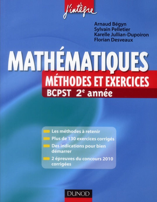 Mathématiques ; BCSPT 2e année ; méthodes et exercices